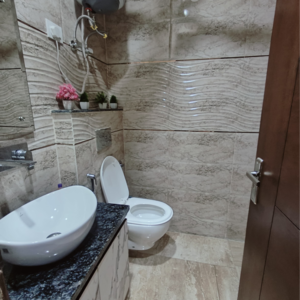 Bathroom in 3 BHK Builder Floor at Malviya Nagar – for Rent
