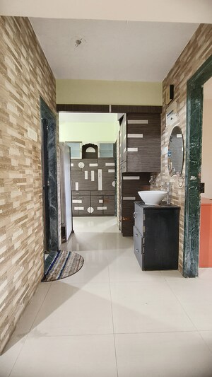 Living Room in 2 BHK Apartment at Sanghvi Valley, Kalwa – for Rent