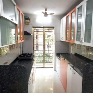 Kitchen in 2 BHK Apartment at Windsor Apartment Bandra West, St. Peters Colony – for Rent