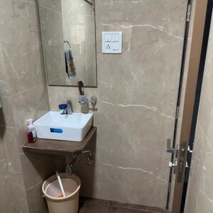 Bathroom in 2 BHK Apartment at Landmark Building Bandra West, Carter Road – for Rent