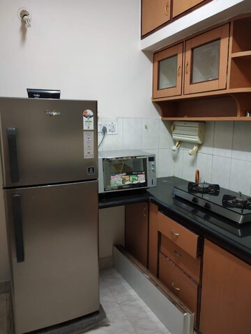 Kitchen in 2 BHK Apartment at Airview Homes, Murugesh Palya – for Rent