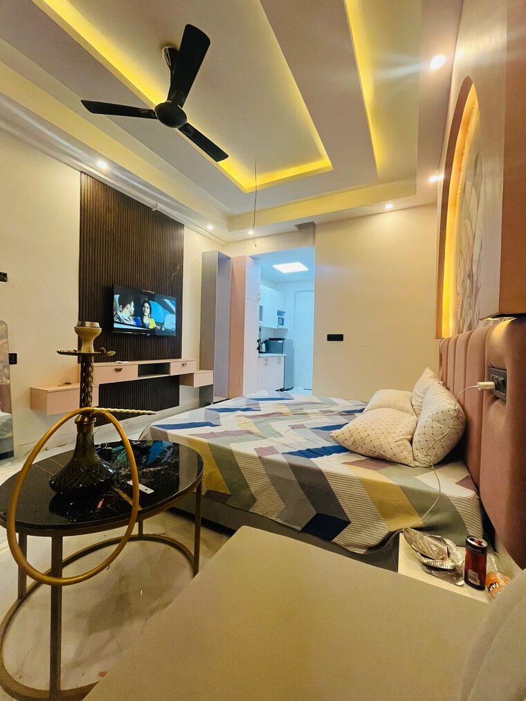 Living Room, gaur-city-center Studio 610 Sq.Ft. Apartment In Sector 4 Greater Noida Greater Noida 9296033