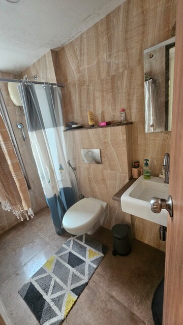 Bathroom in 2 BHK Apartment at Lodha Amara, Kolshet Road – for Rent