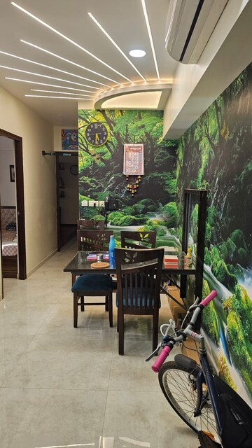 Living Room in 2 BHK Apartment at Lodha Amara, Kolshet Road – for Rent