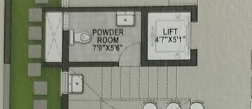 Floor Plan in 5 BHK Villa at SMR SMS Vinay Casa Carino, Bandlaguda Jagir – for Sale