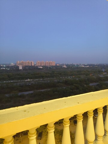 Balcony in 1 BHK Apartment at Purvanchal Royal City, Chi V Greater Noida – for Rent