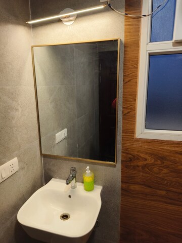Bathroom in 1 BHK Apartment at Purvanchal Royal City, Chi V Greater Noida – for Rent