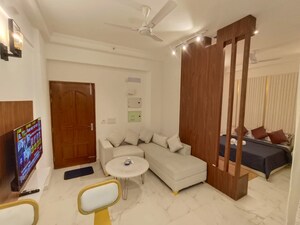 Living Room in 1 BHK Apartment at Purvanchal Royal City, Chi V Greater Noida – for Rent