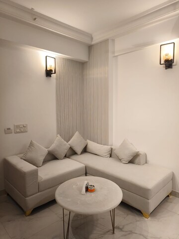 Living Room in 1 BHK Apartment at Purvanchal Royal City, Chi V Greater Noida – for Rent