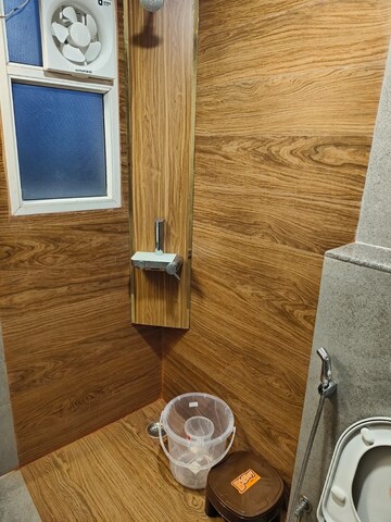 Bathroom in 1 BHK Apartment at Purvanchal Royal City, Chi V Greater Noida – for Rent