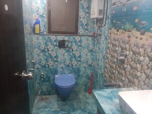 Bathroom in 2 BHK Apartment at Runwal Garden City, Balkum Pada – for Rent