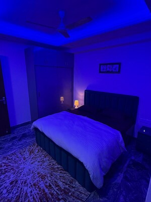 Bedroom in 3 BHK Builder Floor at Chattarpur – for Rent