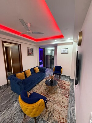 Living Room in 3 BHK Builder Floor at Chattarpur – for Rent