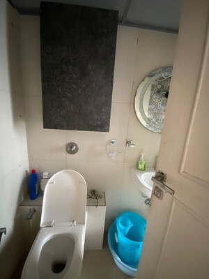 Bathroom in 3 BHK Apartment at Gurukrupa Marina Enclave, Malad West – for Rent