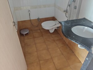 Bathroom in 2 BHK Apartment at Siddhanchal  Phase 2, Manpada – for Rent