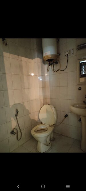 Bathroom in 2 BHK Builder Floor at Saket – for Rent
