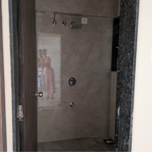 Bathroom in 1.5 BHK Apartment at Sankalp Shanti Anand, Sainath Nagar – for Rent