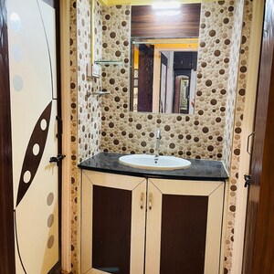 Bathroom in 2 BHK Builder Floor at Samarth Nagar, Wadgaon Sheri – for Rent