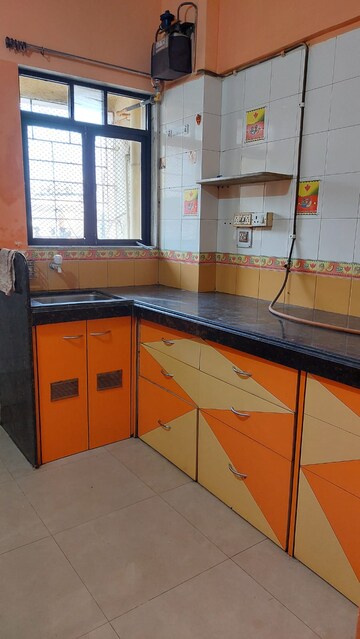 Kitchen in 1 BHK Apartment at Rutu Estate, Brahmand – for Rent
