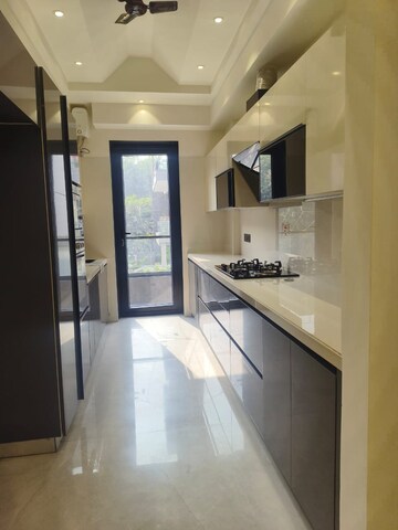 Kitchen in 3 BHK Builder Floor at Unitech Greenwood City Apartment, Sector 45 – for Rent