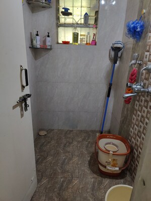 Bathroom in 1 BHK Apartment at Riddhi Enclave Co-op Housing Society Ltd, Viman Nagar – for Rent