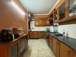 Kitchen in 3 BHK Builder Floor at East Of Kailash – for Rent