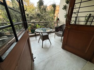 Balcony in 3 BHK Builder Floor at East Of Kailash – for Rent