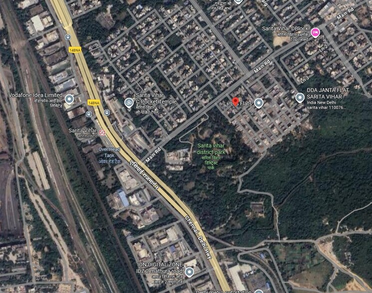 Map Location, sarita vihar 2 Bedroom 754 Sq.Ft. Apartment In Sarita Vihar Delhi 9238743