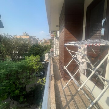 Balcony in 3 BHK Builder Floor at Kailash Colony – for Rent