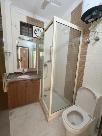Bathroom in 3 BHK Builder Floor at Greater Kailash I – for Rent