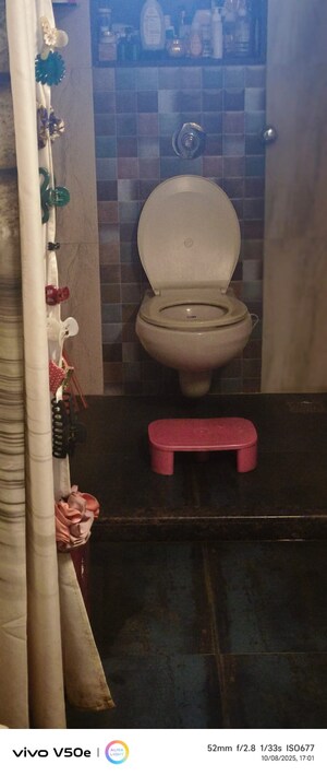 Bathroom in 2 BHK Apartment at Shiv Darshan Tower Malad West, Malad West – for Rent