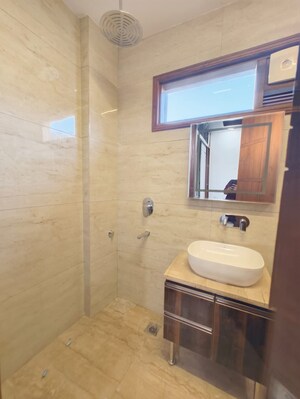 Bathroom in 2 BHK Builder Floor at Kalkaji – for Rent