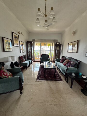Living Room in 3 BHK Apartment at Versova View, Andheri West – for Rent