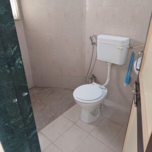 Bathroom in 3 BHK Apartment at Sanjeevani Sonchapha, Wakad – for Rent