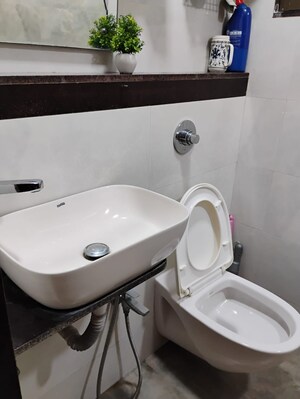 Bathroom in 2 BHK Apartment at Vijay Vilas Vega Building 1 to 6 CHS Ltd, Kavesar – for Rent