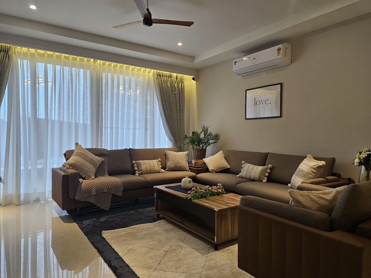 Living Room, the-ananta-aspire 3 Bedroom 1853 Sq.Ft. Apartment In Utrathiya Zirakpur 9297139