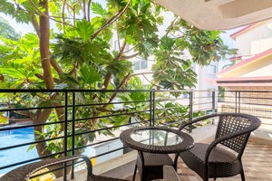 Balcony in 6 BHK Villa at Candolim – for Rent