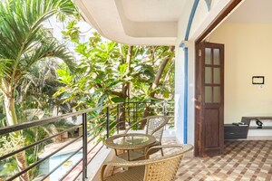 Balcony in 6 BHK Villa at Candolim – for Rent