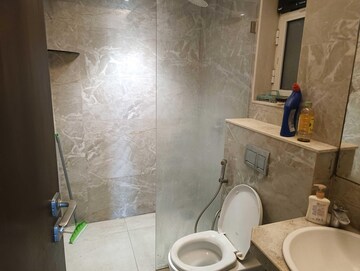 Bathroom in 3 BHK Apartment at Kabra Metro One, Andheri West – for Rent