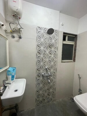 Bathroom in 1 BHK Apartment at Shree Riddhi Siddhi Sumukh Hills, Kandivali East – for Rent