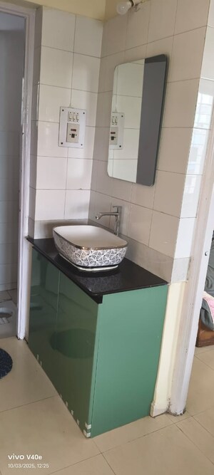 Bathroom in 2 BHK Apartment at Vilas Javdekar Palash Plus, Wakad – for Rent