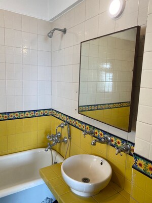 Bathroom in 2 BHK Apartment at Venus Towers, Kurla – for Rent