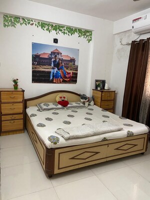 Bedroom in 2 BHK Apartment at SK Om Paradise, Ravet – for Rent