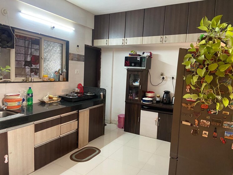 Kitchen, sk-om-paradise 2 Bedroom 750 Sq.Ft. Apartment In Ravet Pune 9297301