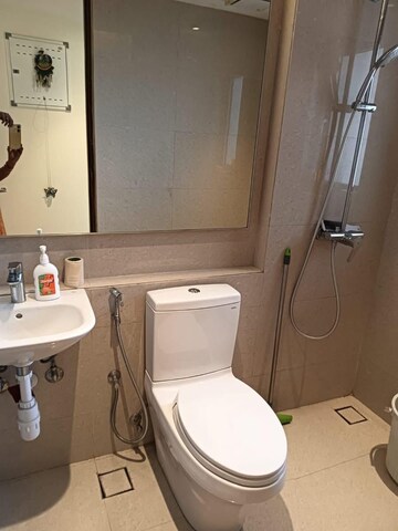 Bathroom in 2 BHK Apartment at One Hiranandani Park Hampton, Ghodbunder Road – for Rent