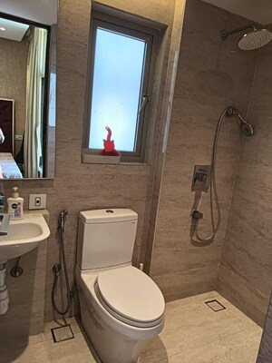 Bathroom in 2 BHK Apartment at One Hiranandani Park Hampton, Ghodbunder Road – for Rent