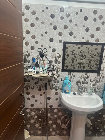 Bathroom in 1 BHK Builder Floor at Lake View Complex, Dhakoli – for Sale