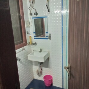 Bathroom in 4 BHK Villa at Unnat Nagar CHS, Goregaon West – for Rent