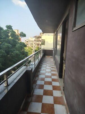 Balcony in 4 BHK Builder Floor at Green Fields Colony – for Rent