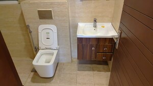 Bathroom in 4 BHK Builder Floor at Aradhya Homes, Sector 67a – for Rent